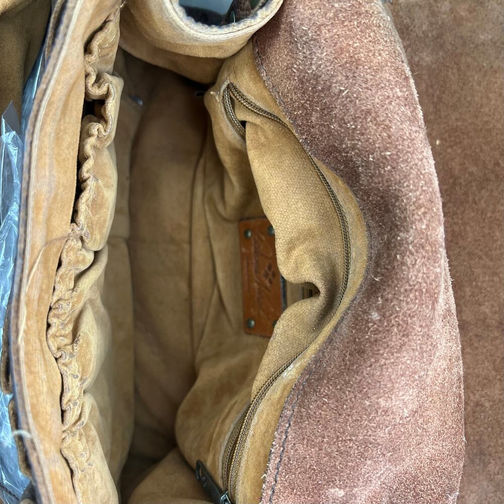 Patricia Nash Distress Leather Medallion Luciana Crossbody boho western purse - Picture 11 of 12